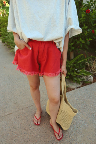 ODILE JEANSSHORT RED