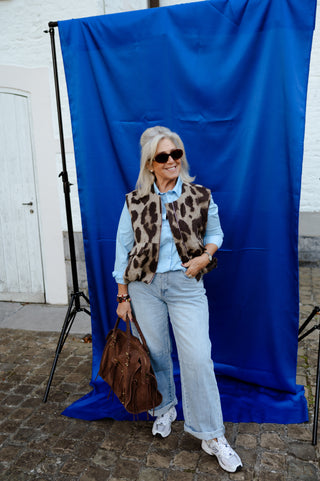 LANA BLOUSE BLUE