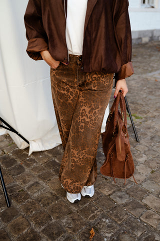 CELINE JEANS LEOPARD
