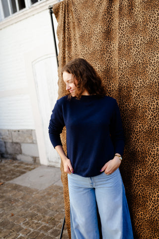 AMELIA CASHMERE KNIT NAVY