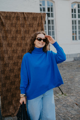 IZZY TURTLENECK KNIT AZURE