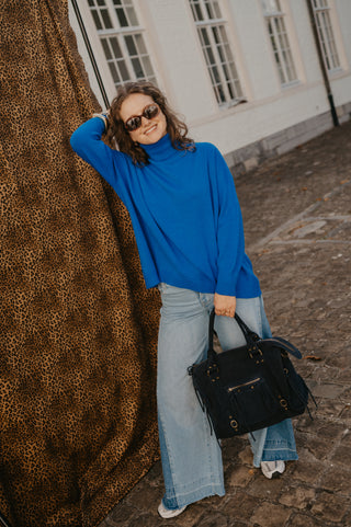 IZZY TURTLENECK KNIT AZURE