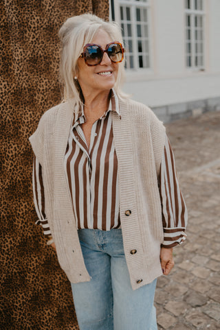 AMARA GILET BEIGE