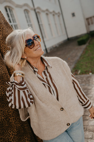 AMARA GILET BEIGE