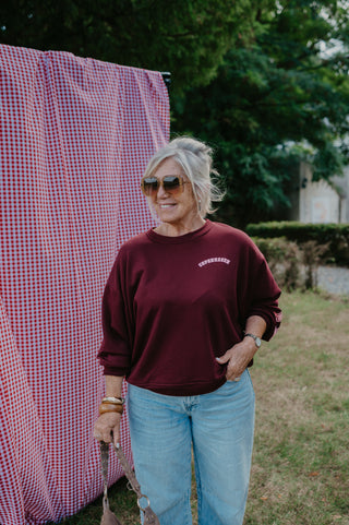 MILES SWEATER 'COPENHAGEN' BURGUNDY