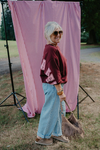 MILES SWEATER 'COPENHAGEN' BURGUNDY