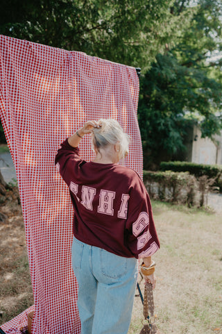 MILES SWEATER 'COPENHAGEN' BURGUNDY