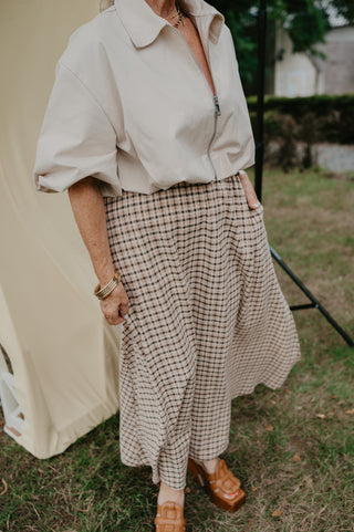 GEORGES VICHY SKIRT