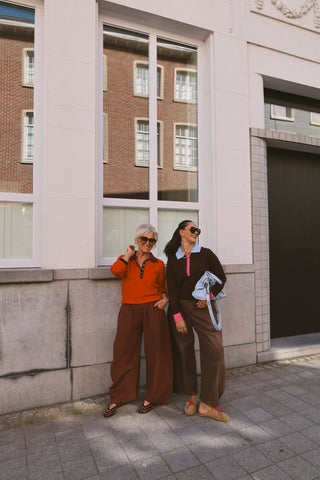EMMA TROUSERS CHOCO