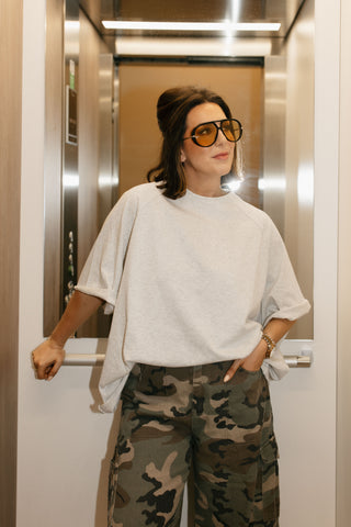 FLORA T-SHIRT GREY