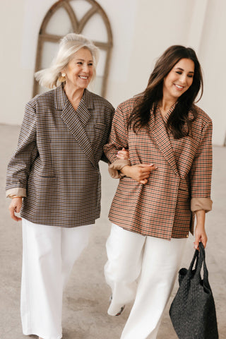 ELLIE BLAZER CHECKERED NAVY