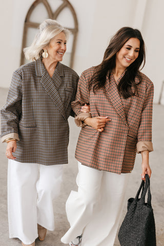 ELLIE BLAZER CHECKERED RED