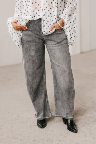 NINA BALLOON JEANS GREY