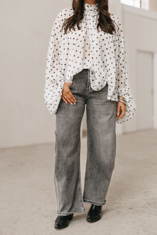 NINA BALLOON JEANS GREY