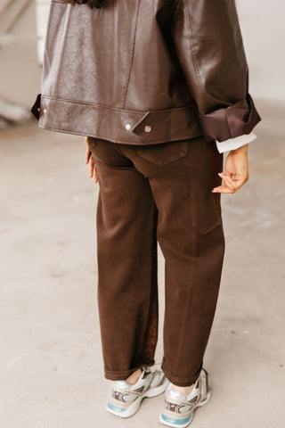 MARIE SEQUIN JEANS BROWN