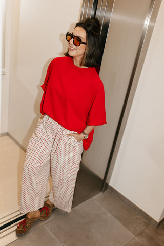 FLORA T-SHIRT RED