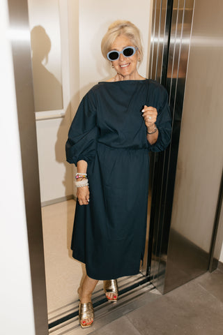ELIZA DRESS NAVY