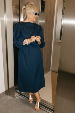 ELIZA DRESS NAVY