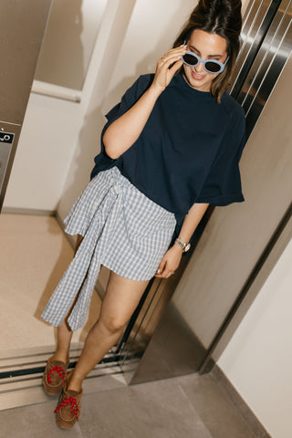 SOFIA SKORT VICHY BLUE