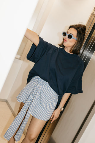 FLORA T-SHIRT NAVY