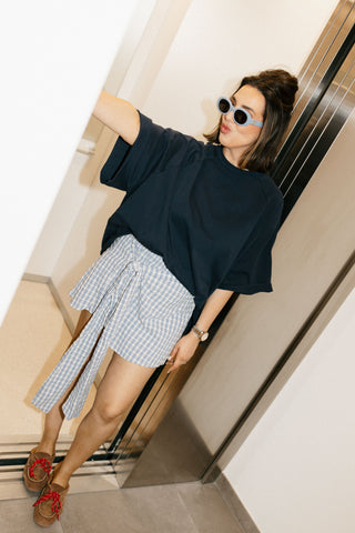 FLORA T-SHIRT NAVY