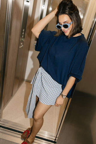 SOFIA SKORT VICHY BLUE