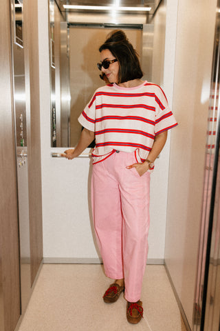 LOUIS TROUSERS PINK