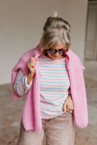 OONA LONGSLEEVE STRIPES PINK/BLUE