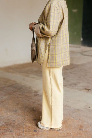 BILLIE WIDE JEANS BUTTERYELLOW