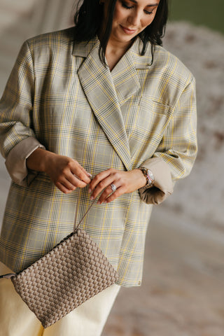 ELLIE BLAZER CHECKERED YELLOW