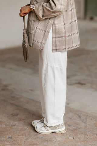 MILA BALLOON JEANS WHITE