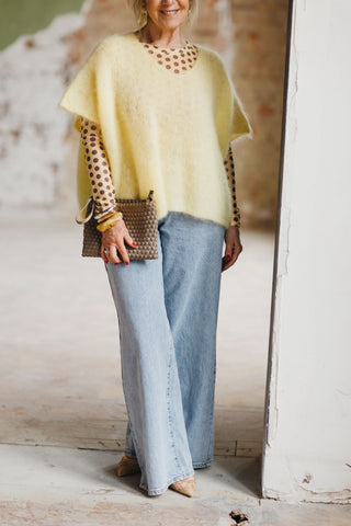 SIENNA MOHAIR KNIT BUTTERYELLOW