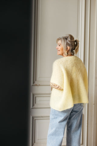 SIENNA MOHAIR KNIT BUTTERYELLOW