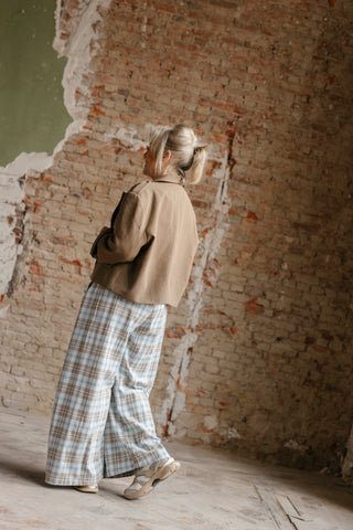 SAM CROPPED BLAZER BROWN