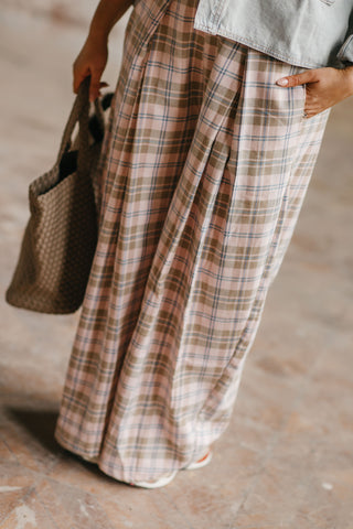 JULIA TROUSERS CHECKERED PINK