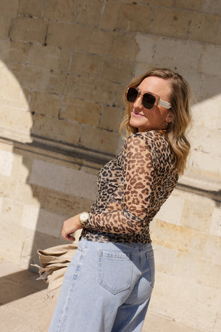 NONA TOP LEOPARD