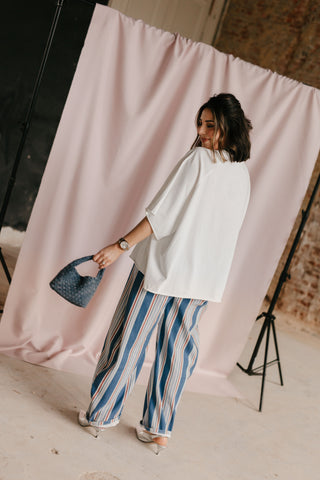 NORA BALLOON JEANS STRIPES