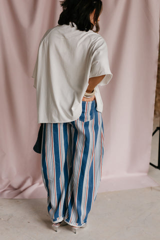 NORA BALLOON JEANS STRIPES