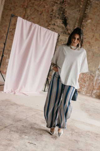 NORA BALLOON JEANS STRIPES