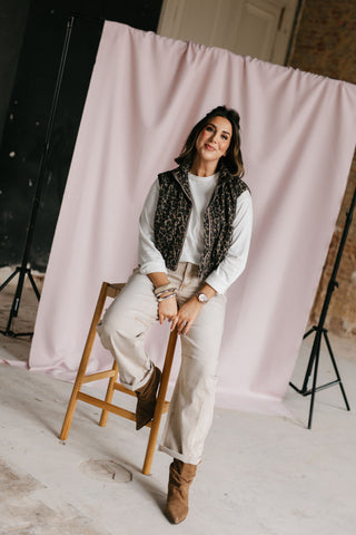 POLLY BALLOON JEANS WASHED TAUPE