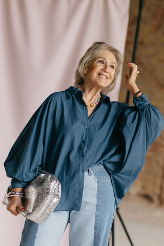 AIMEE BLOUSE NAVY
