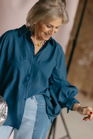AIMEE BLOUSE NAVY