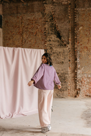 LEWIS LONGSLEEVE STRIPES PURPLE/PINK
