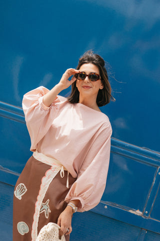 MANON CROPPED BLOUSE PINK