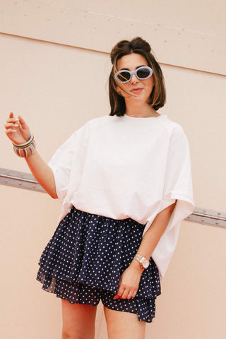 CESAR SKIRT POLKADOT NAVY