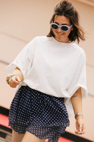 CESAR SKIRT POLKADOT NAVY