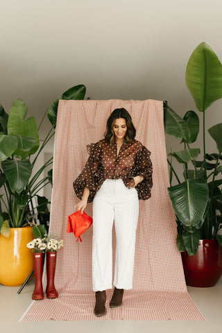 MILA BALLOON JEANS WHITE