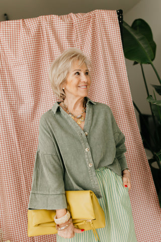 HUGO JEANSHEMD KHAKI