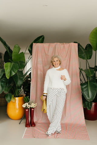 MILO TROUSERS POLKADOT WHITE