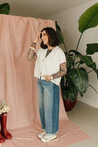 NONA MESH TOP LEOPARD